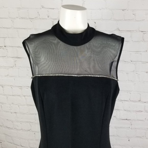 Betsy & Adam Black Evening Dress - Picture 4 of 9